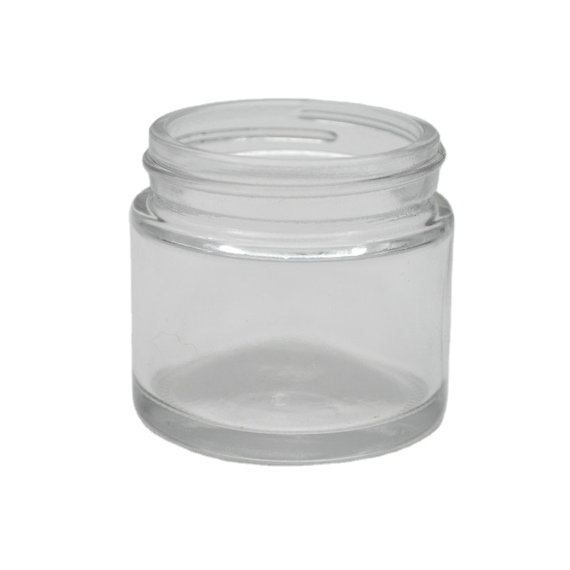High Quality 60ml Cosmetics Glass Cream Empty Jar With Aluminum Lid