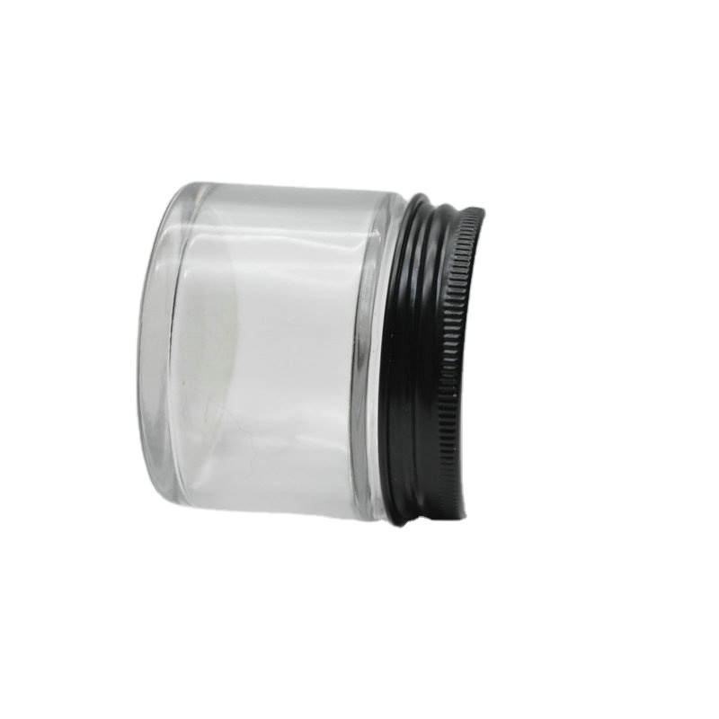 High Quality 60ml Cosmetics Glass Cream Empty Jar With Aluminum Lid