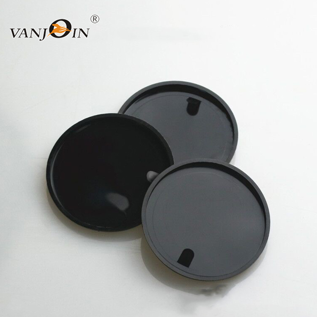 High Quality 68mm 89mm Mouth Straight Side Black Empty PET Plastic Jar for Cream