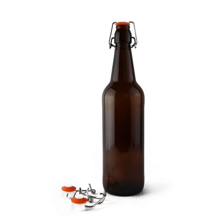 High Quality 750 ml amber cheap swing glass beer bottle CYE-0030