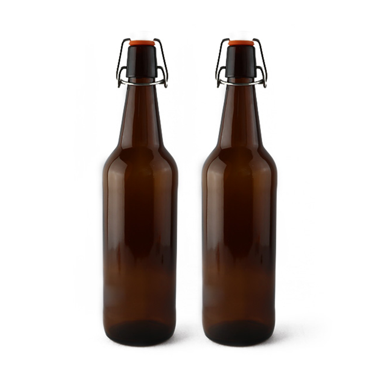 High Quality 750 ml amber cheap swing glass beer bottle CYE-0030