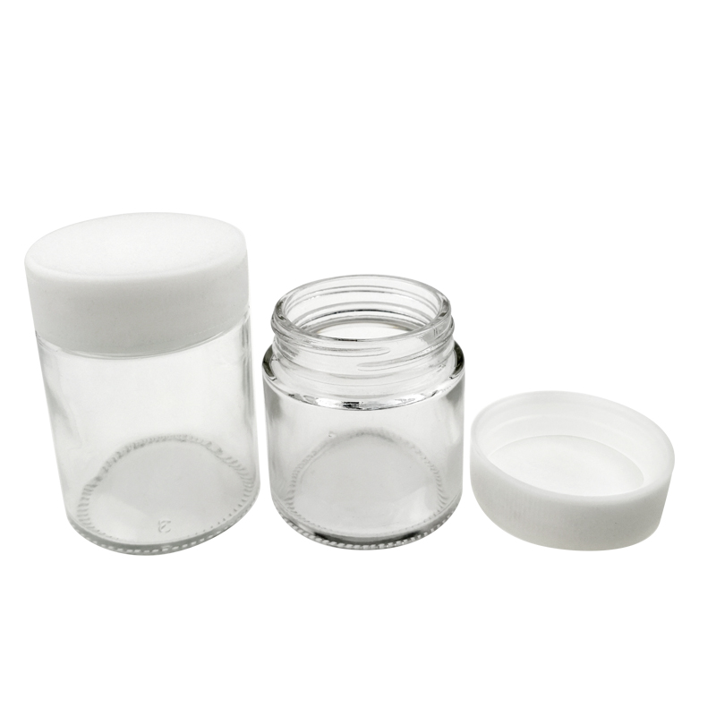 High Quality Air Tight Glass Jar with Child Resistant Lid CBD Container Jars Packaging