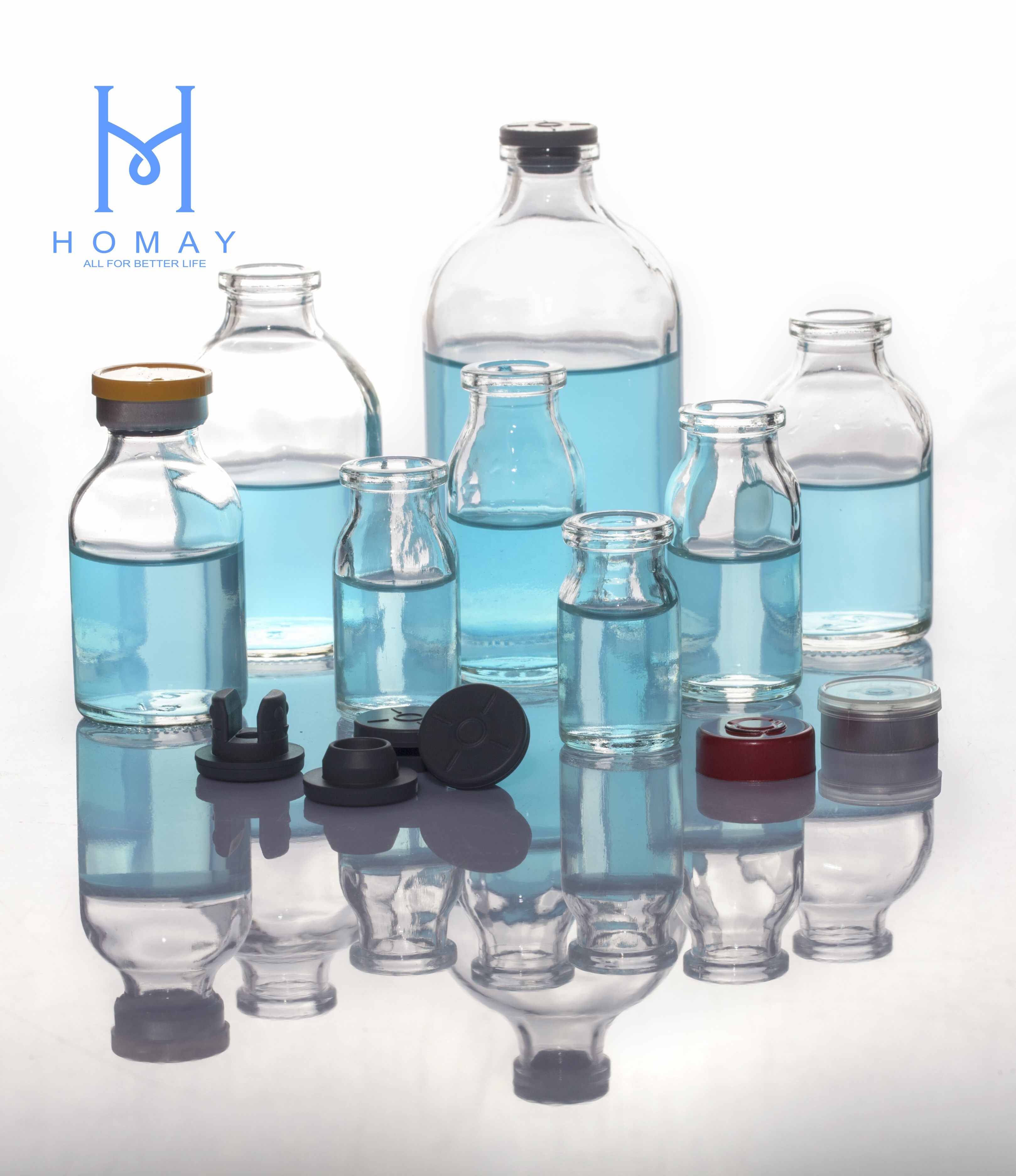 High Quality Amber Clear Molded Glass Vials For Injection USP TYPE I II III 5ml,7ml,8ml,10ml,15ml,20ml,30ml,50ml,100ml