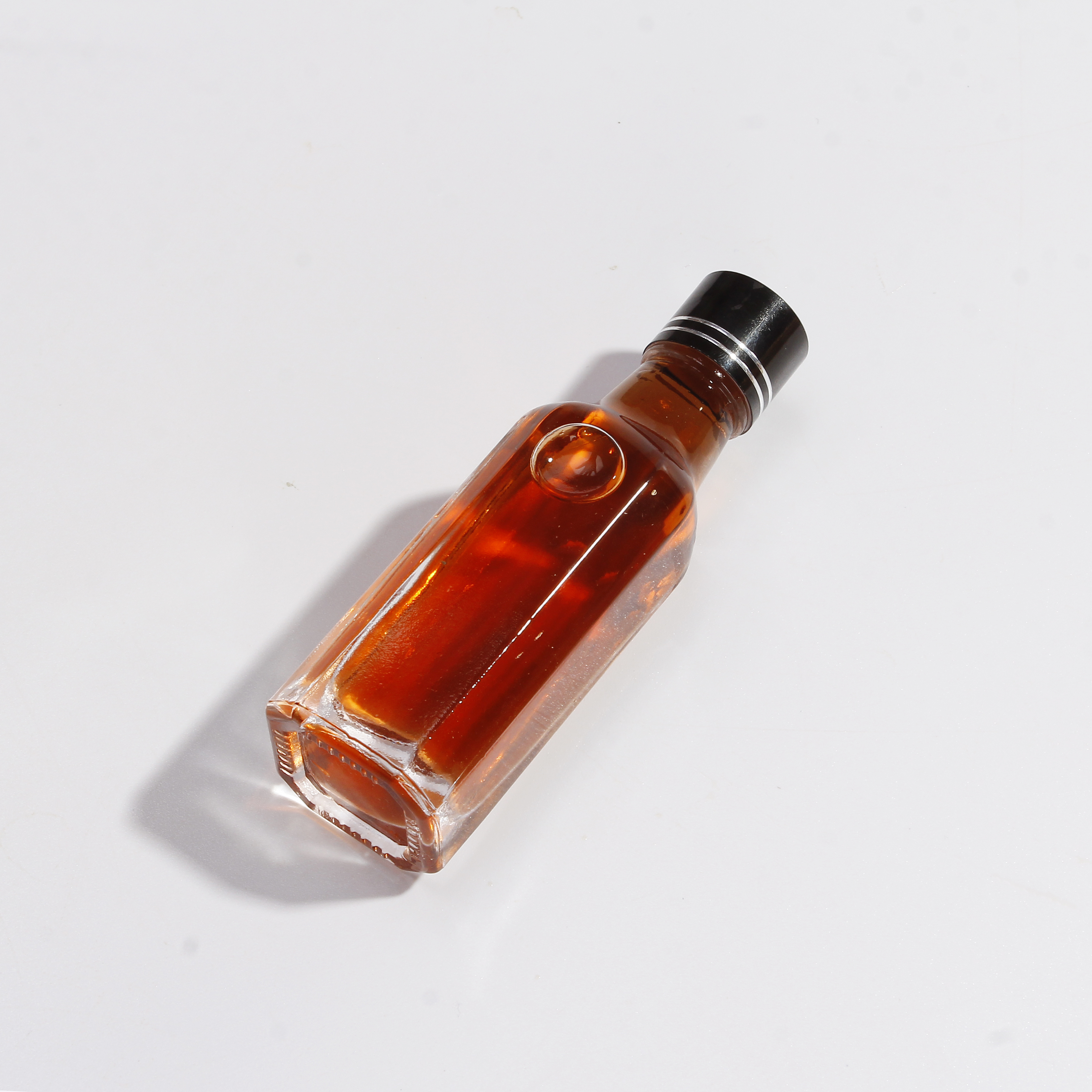 High Quality Beverage Juice Milk Empty Glass Clear Bottle With Screw Aluminum Cap