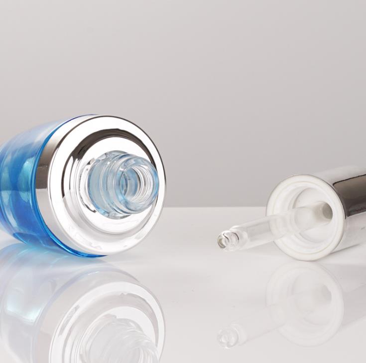 High Quality Blue Purple essential oil glass dropper bottle 20ML