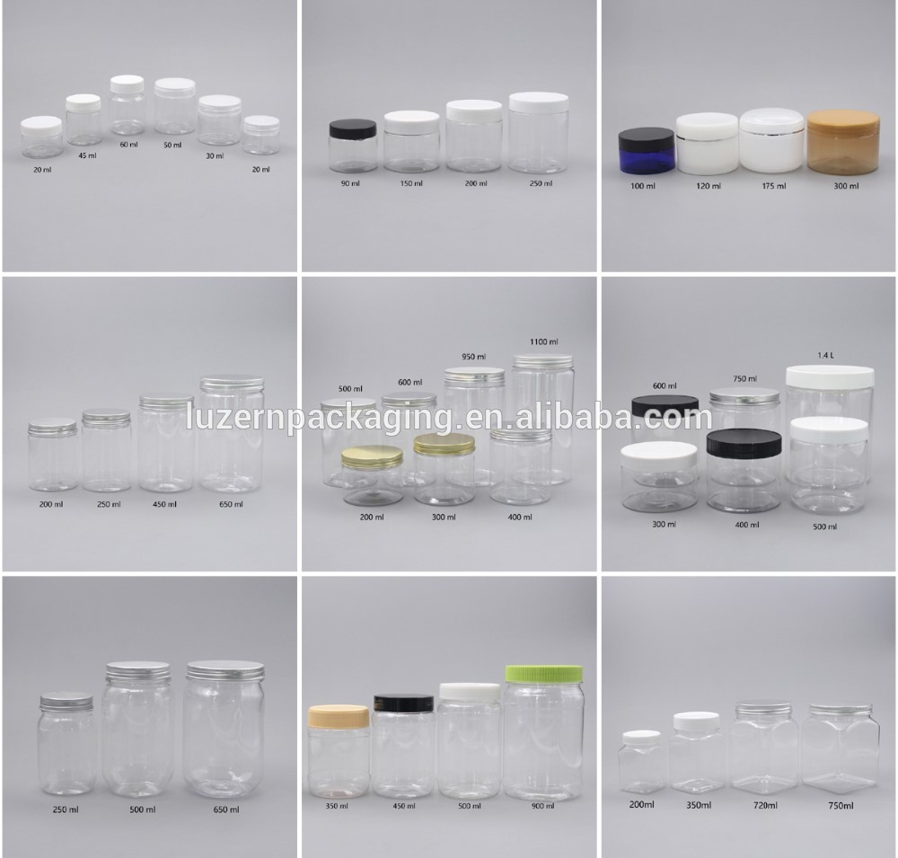 High Quality Cheap Cosmetic Packaging Home-Use 100g PET Cosmetic Cream Plastic Jar With Screw Seal Lid