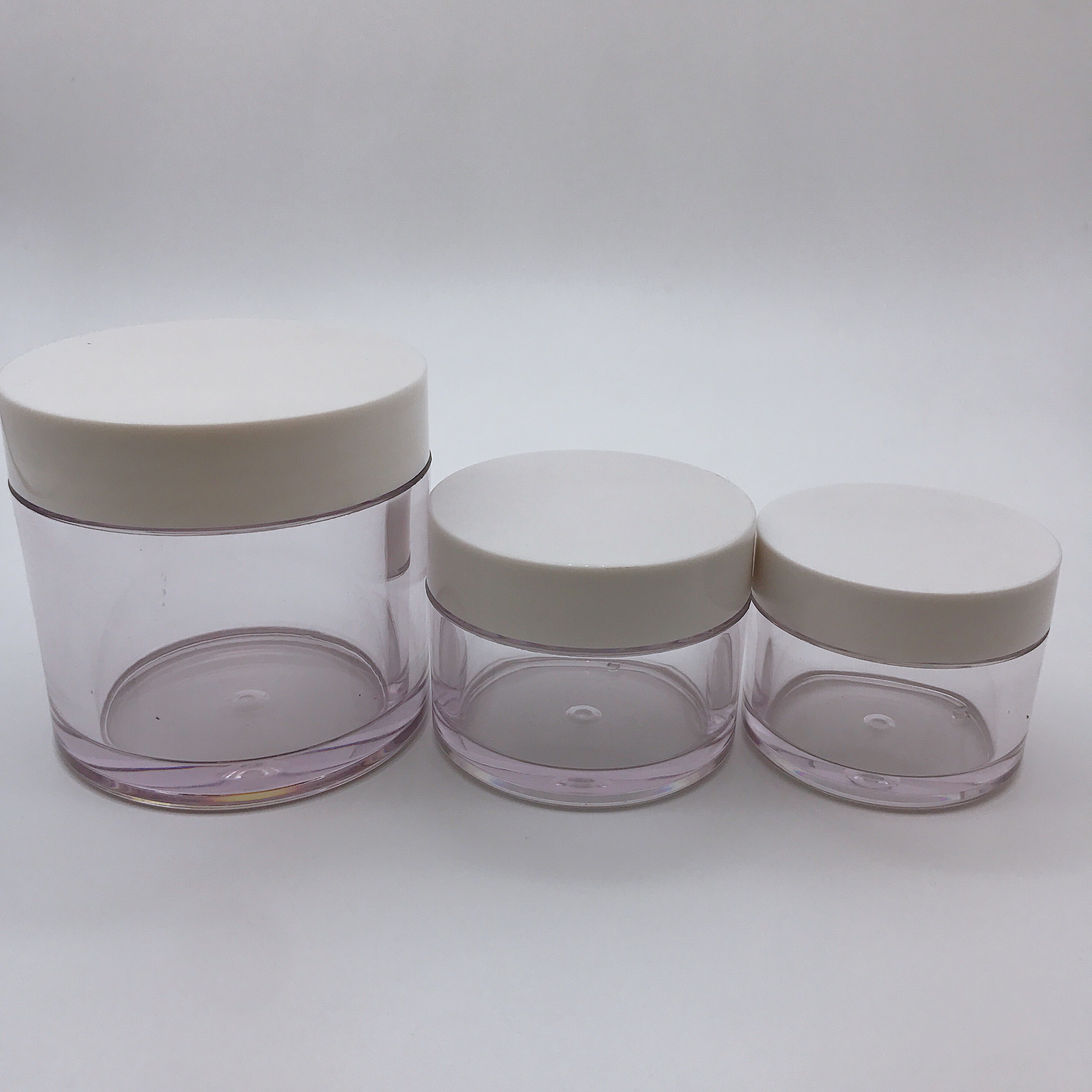 High Quality Clear 30g 50g 100g Plastic Cosmetic Face Cream Jars