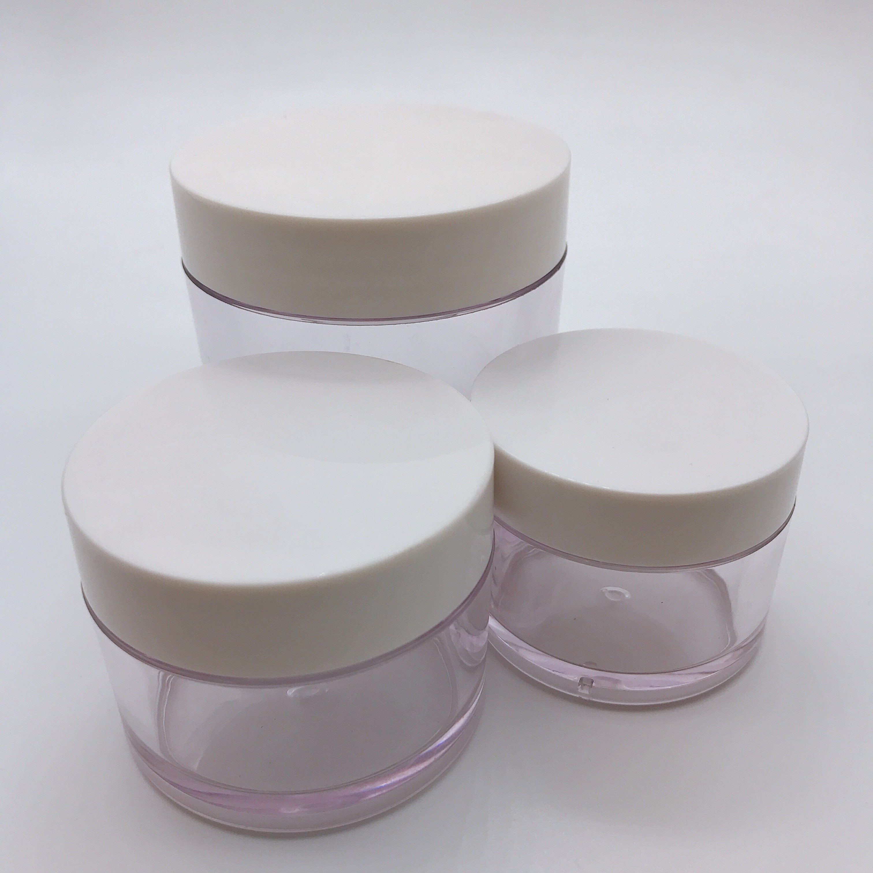 High Quality Clear 30g 50g 100g Plastic Cosmetic Face Cream Jars