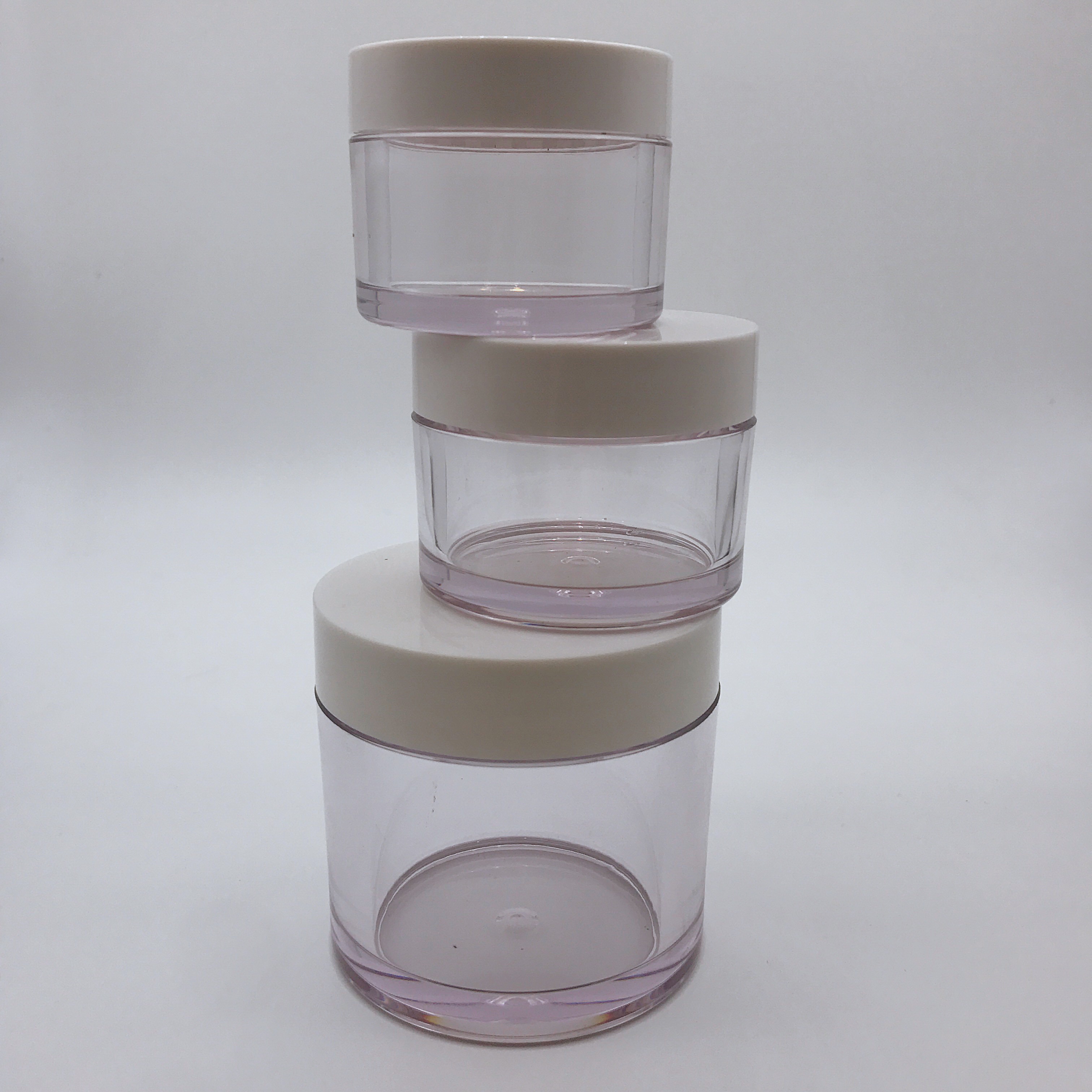 High Quality Clear 30g 50g 100g Plastic Cosmetic Face Cream Jars