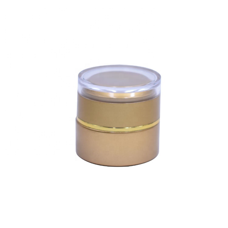 High Quality Colored Double Wall Acrylic Lid Round Empty 20g Skin Care Moisturizer Glass Jar Of Cream