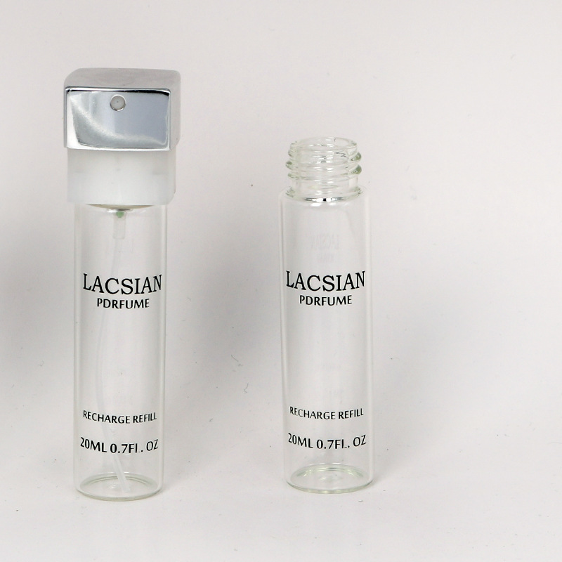 High Quality Colorful 20ml Aluminum Portable Fine Mist Square Twist Perfume Atomizer