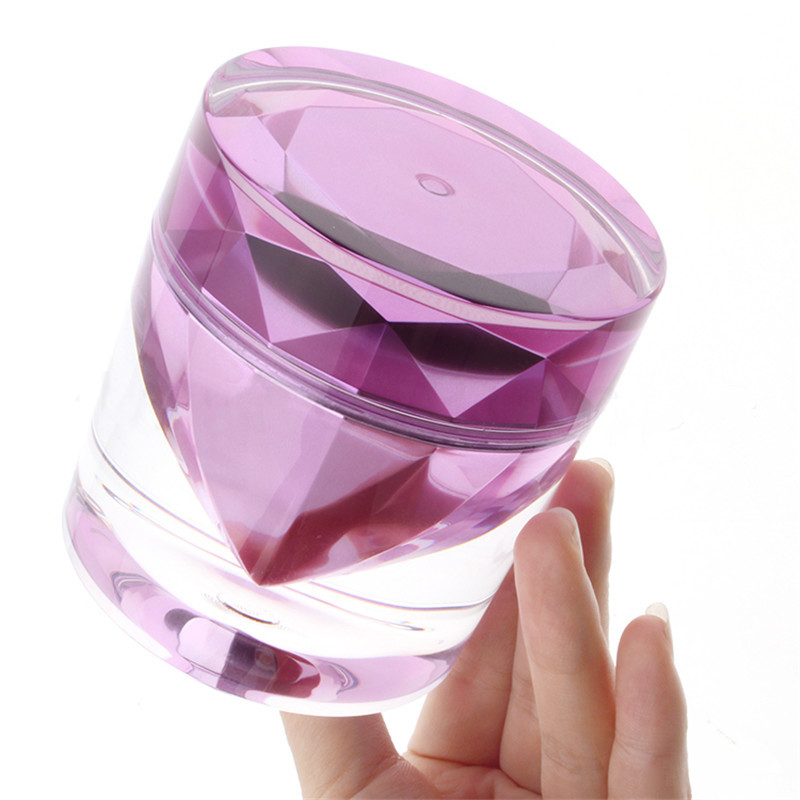 High Quality Cosmetic Containers Diamond Acrylic Jar Plastic Cream Jars for Skin Care 15g 50g