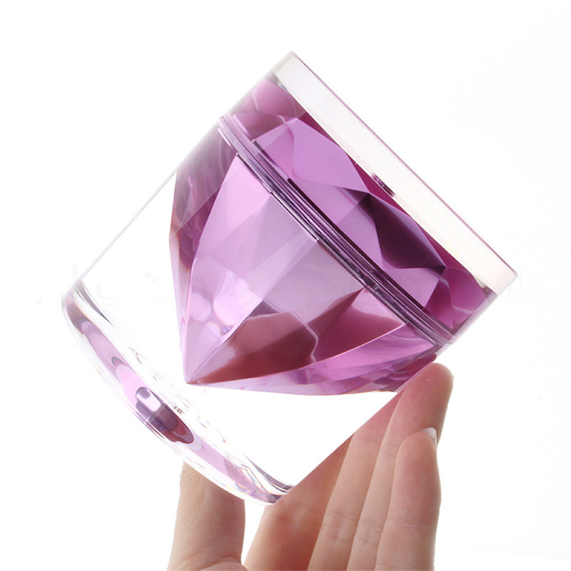 High Quality Cosmetic Containers Diamond Acrylic Jar Plastic Cream Jars for Skin Care 15g 50g