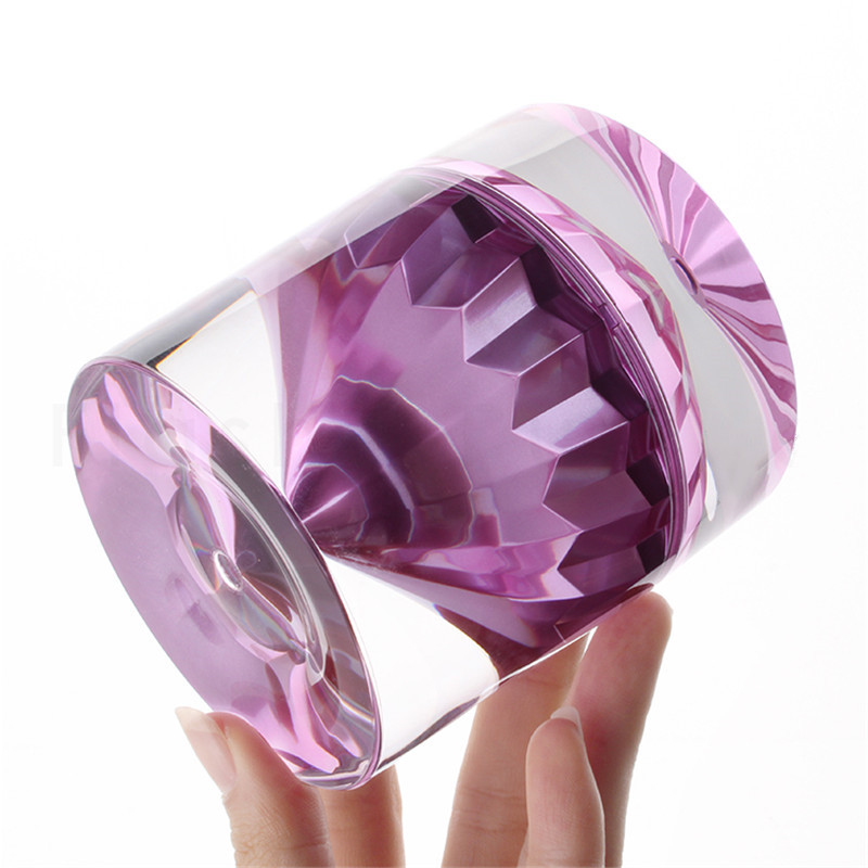 High Quality Cosmetic Containers Diamond Acrylic Jar Plastic Cream Jars for Skin Care 15g 50g