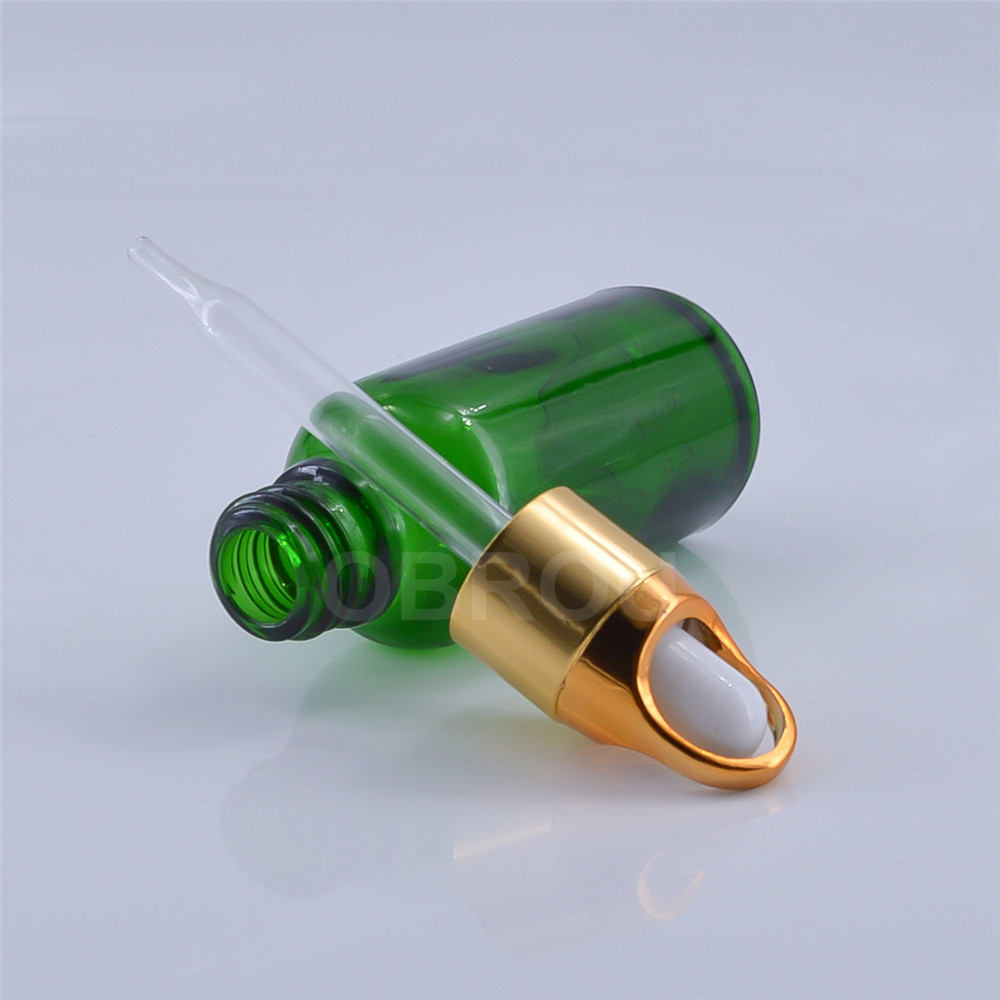High Quality Cosmetic Glass Bottle E liquid oil dropper bottle with flower basket dropper cap