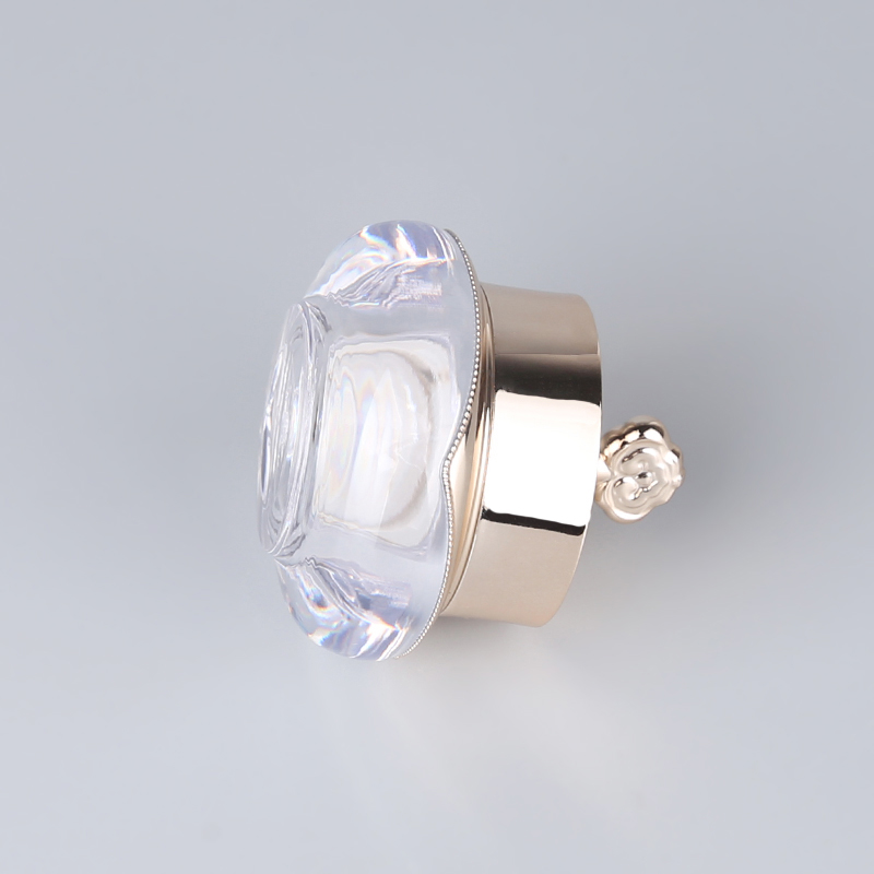 High Quality Crown Shape Cosmetic Cream Jar Golden Face Cream Jar