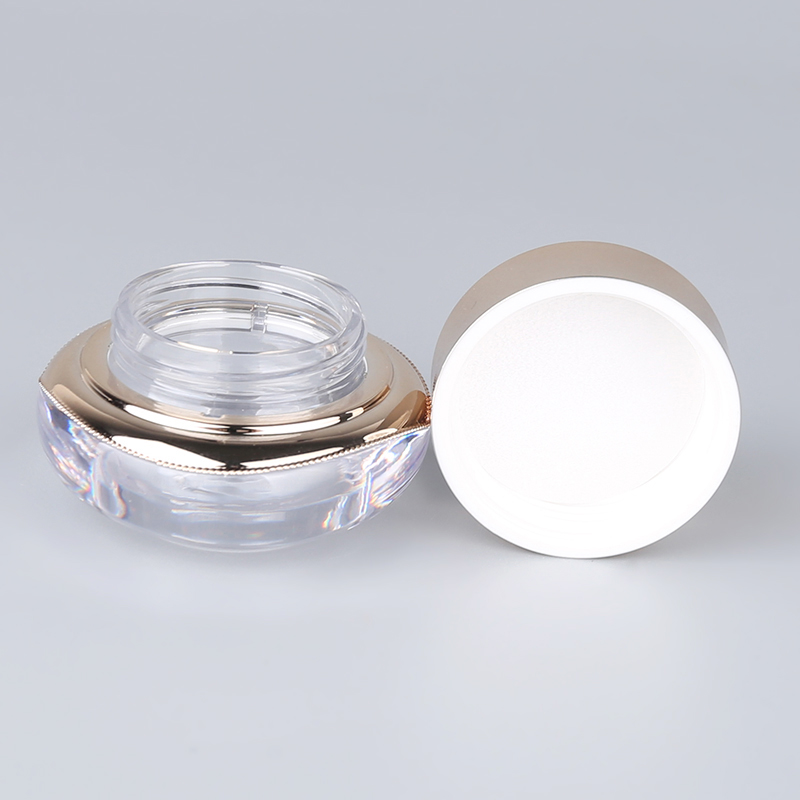 High Quality Crown Shape Cosmetic Cream Jar Golden Face Cream Jar