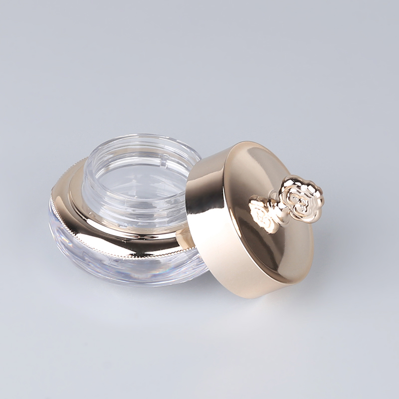 High Quality Crown Shape Cosmetic Cream Jar Golden Face Cream Jar