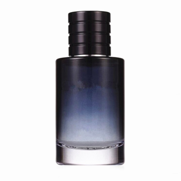 High Quality Custom Wholesale Square 100ml cologne bottles wholesale men perfume glass bottle with Magnetic lid