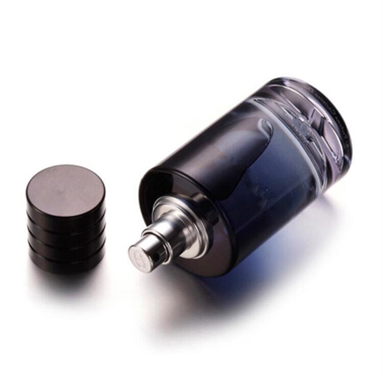 High Quality Custom Wholesale Square 100ml cologne bottles wholesale men perfume glass bottle with Magnetic lid