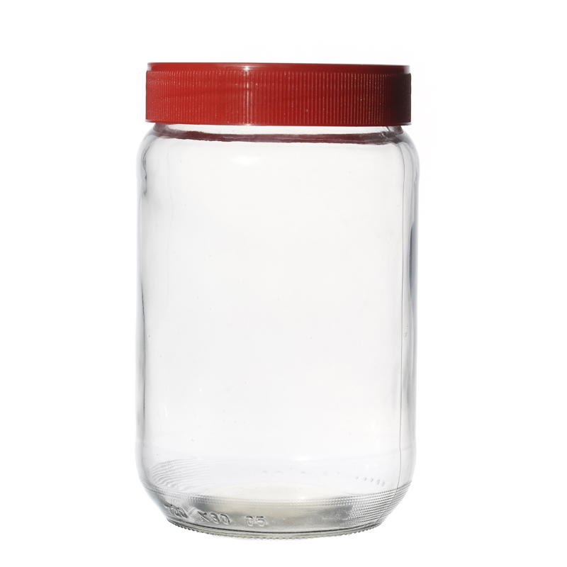 High Quality Customize Round Screw Top Empty Different Capacity Storage Food Jar Glass in Bulk with Cap