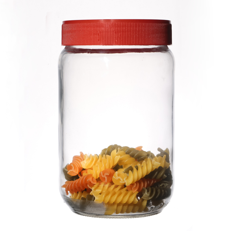 High Quality Customize Round Screw Top Empty Different Capacity Storage Food Jar Glass in Bulk with Cap