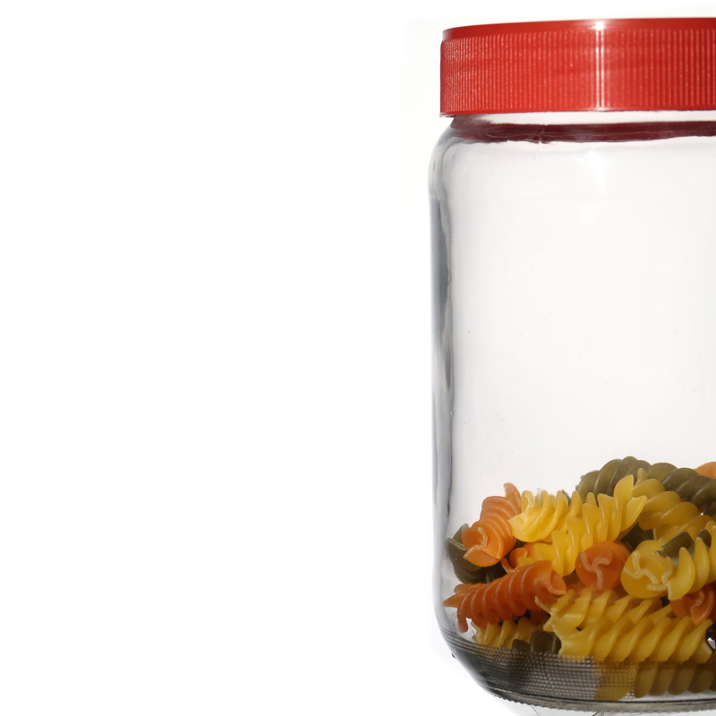 High Quality Customize Round Screw Top Empty Different Capacity Storage Food Jar Glass in Bulk with Cap
