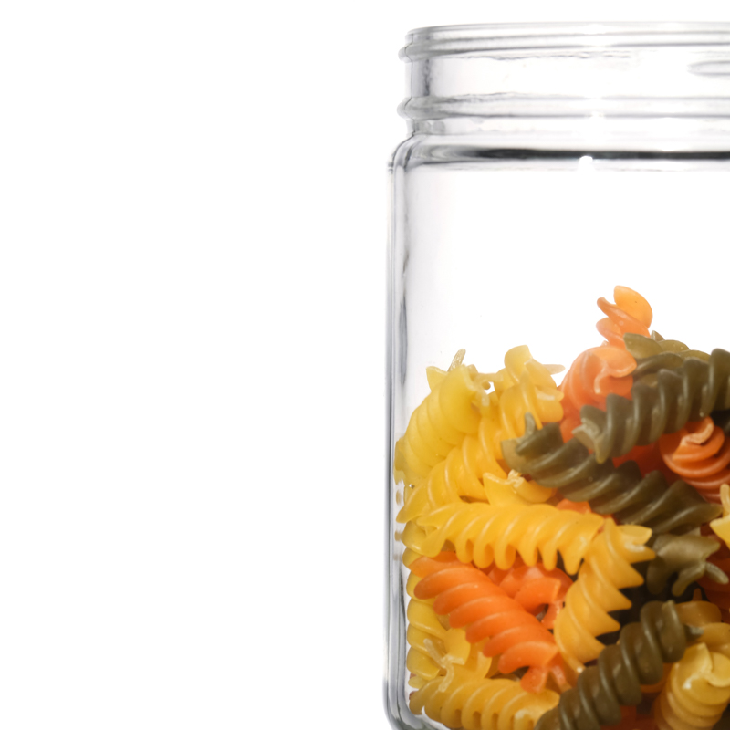 High Quality Customize Straight Empty Big Customize Round Honey Jar Glass Wholesale