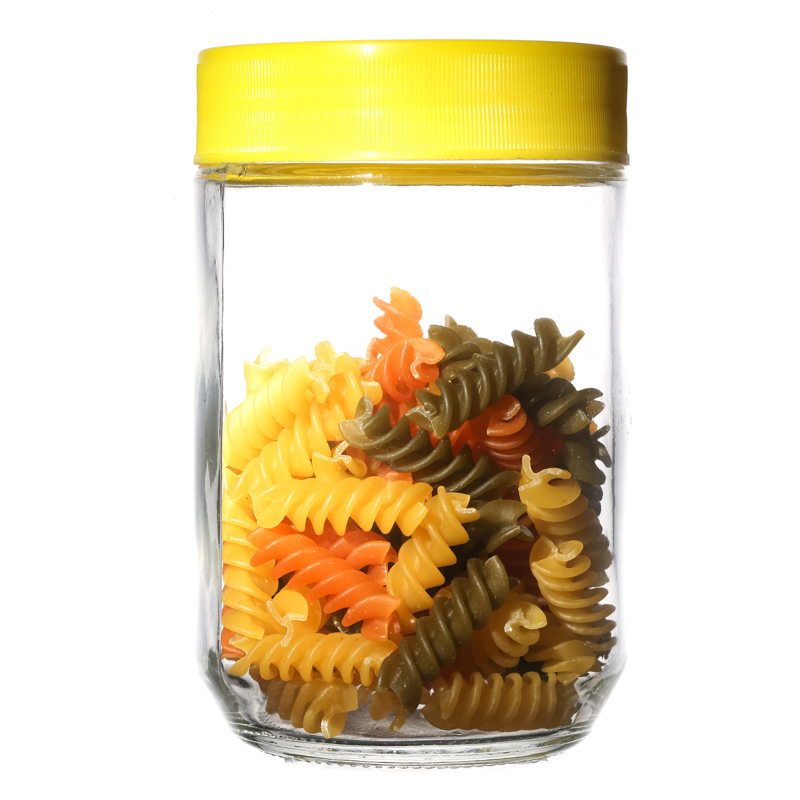 High Quality Customize Straight Empty Big Customize Round Honey Jar Glass Wholesale