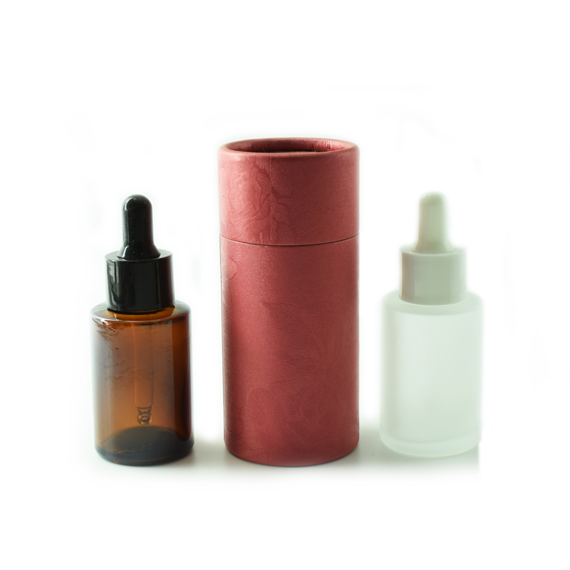 High Quality Cylinder Tube Round Cardboard Packaging Box For Shoulder Plain Bottles