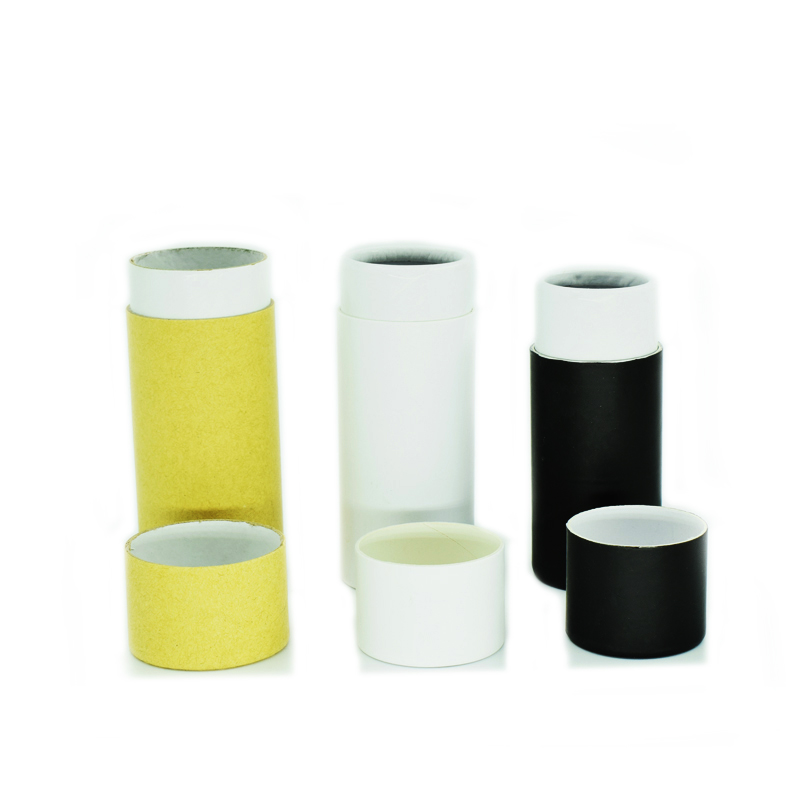 High Quality Cylinder Tube Round Cardboard Packaging Box For Shoulder Plain Bottles