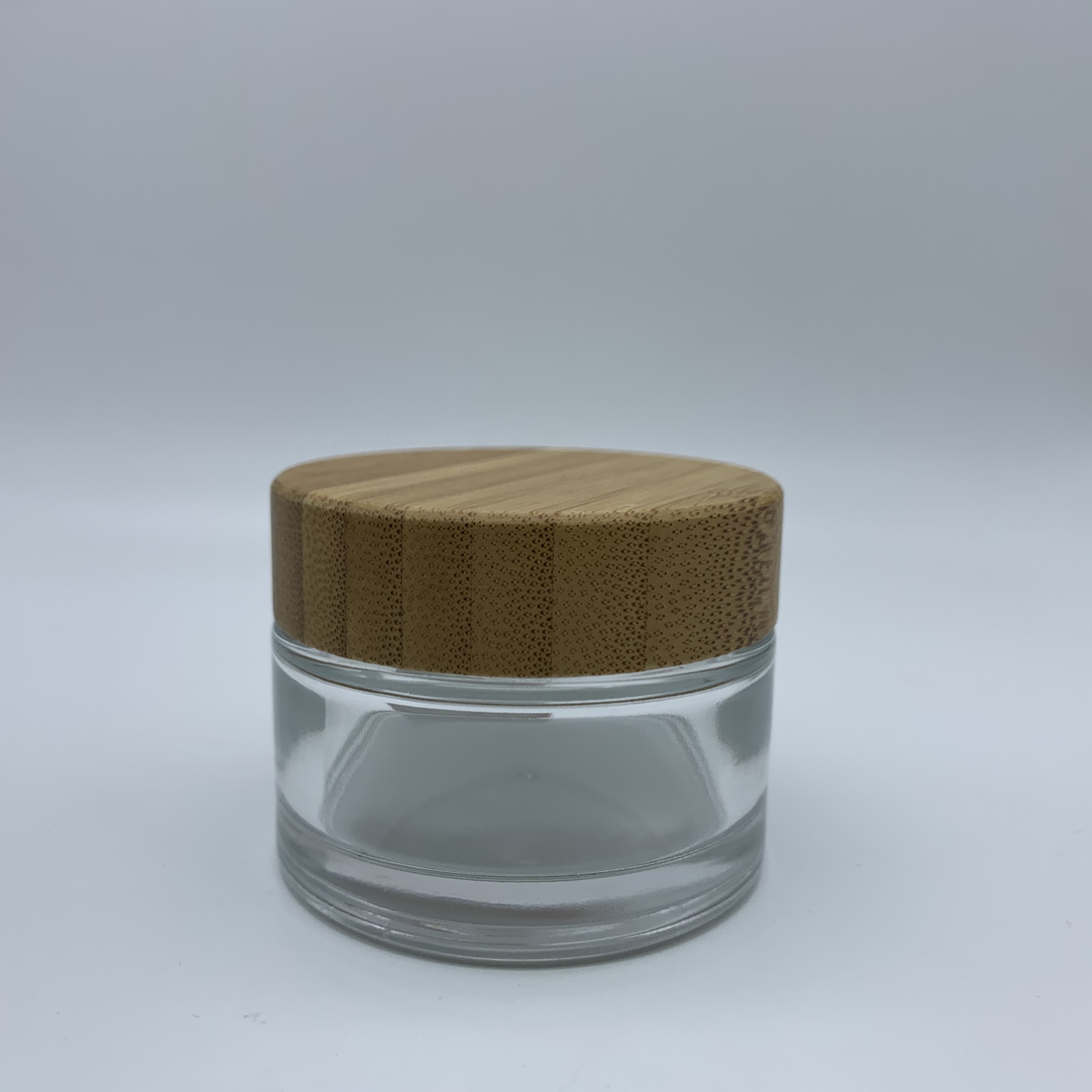 High Quality Designed Unique Cosmetic Containers Bamboo Lid 4oz Cosmetic Glass Cream Jars With Lids For Cosmetics