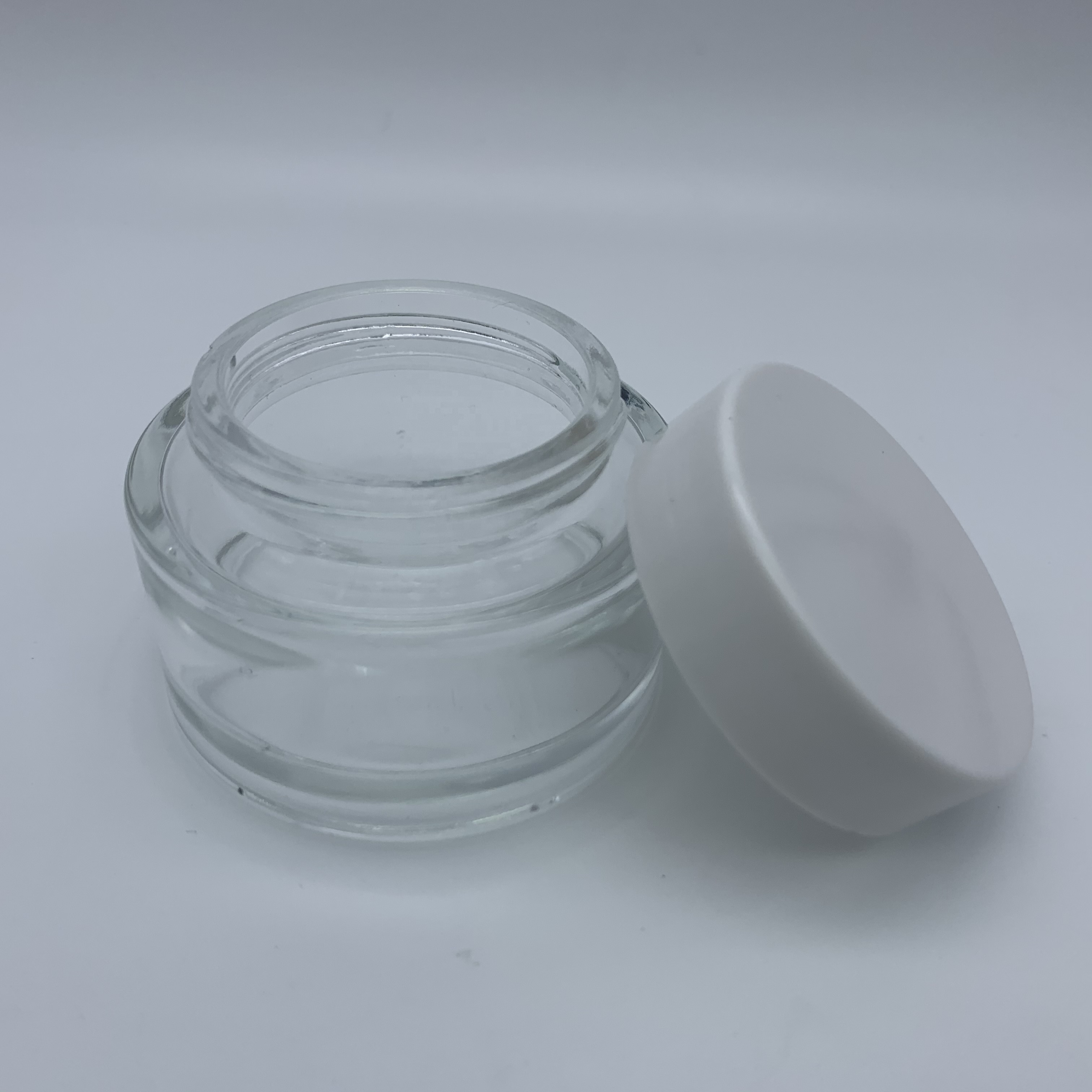 High Quality Designed Unique Cosmetic Containers Bamboo Lid 4oz Cosmetic Glass Cream Jars With Lids For Cosmetics
