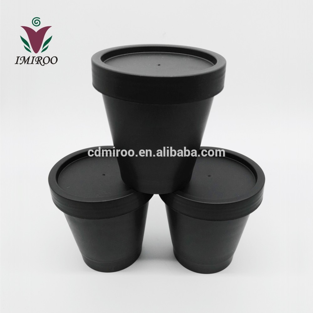 High Quality Eco-Friendly Empty Cream Colorful Container,200ml Black Cosmetic PP Jars Plastic
