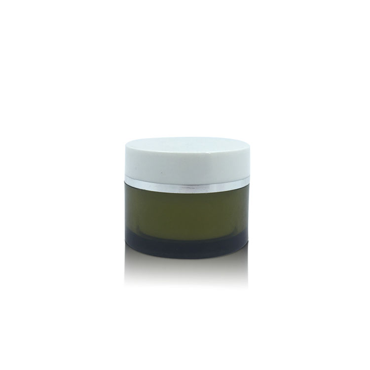 High Quality Eco-Friendly Empty Cream Colorful Container 30g Green Cosmetic PET Jars Plastic