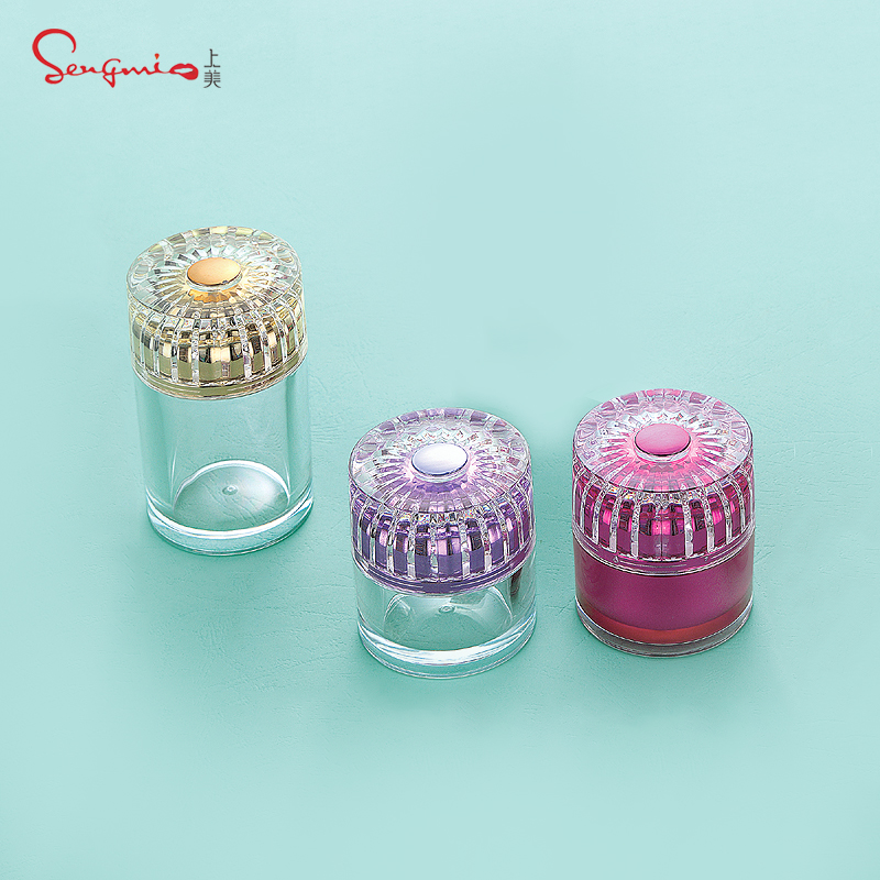 High Quality Empty 5g/10g/15g/20g/50g ml Plastic Lipscrub Cosmetic Crystal Diamond Container Jars