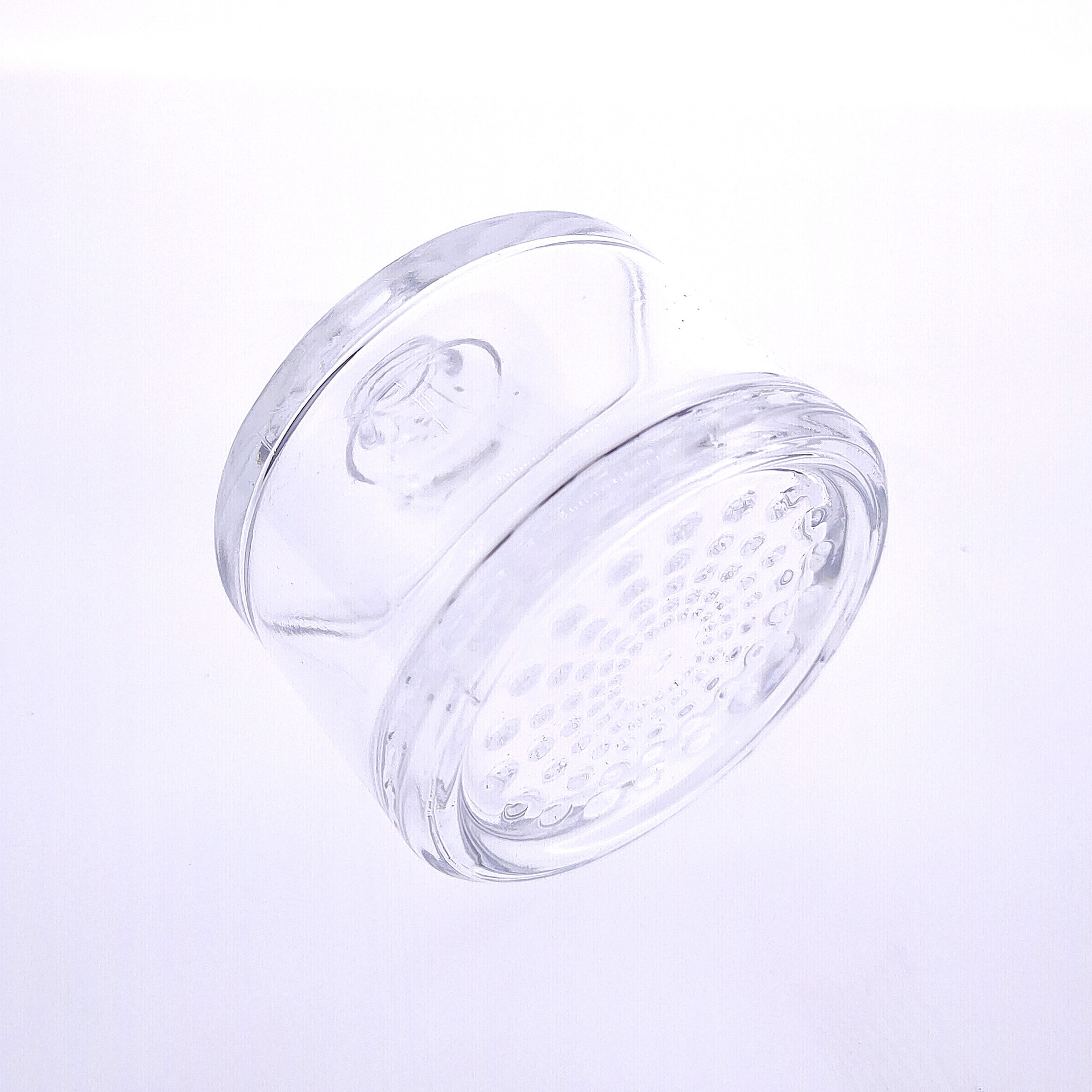 High Quality Empty Clear 50ml Round Thick Parfum Glass Bottle Spray Perfume Crimp Bottles Cosmetic Container