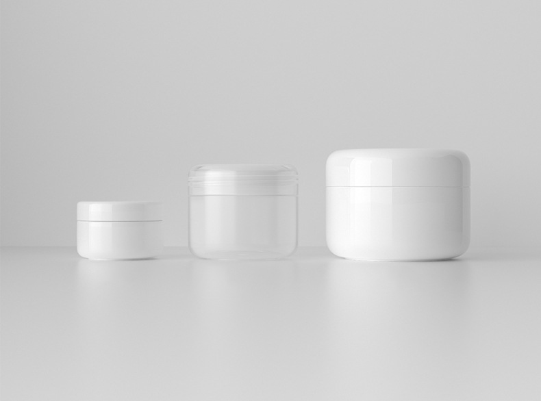 High Quality Empty Cosmetic Eye Cream Spice Jar Skin Care Pp Plastic Cosmetic Packaging Private Label Packaging 20/50/100g
