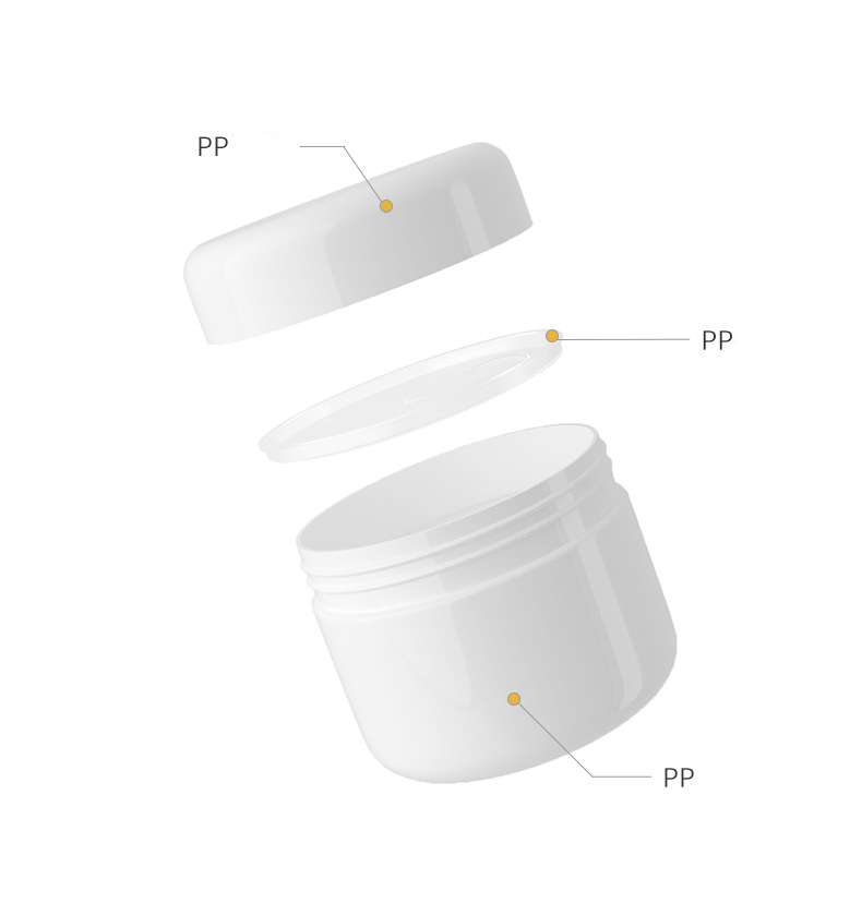 High Quality Empty Cosmetic Eye Cream Spice Jar Skin Care Pp Plastic Cosmetic Packaging Private Label Packaging 20/50/100g