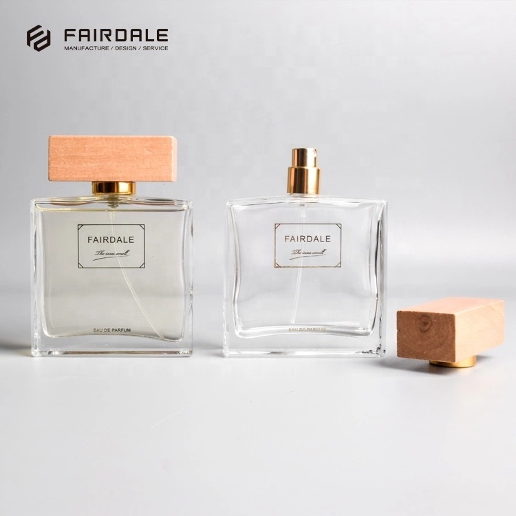 High Quality Empty Glass Cap Perfume Bottle Refillable 100 Ml Perfume Bottles