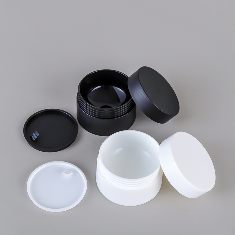 High Quality Empty PP cream jar frosted pink blue white black color 5g 15g 20g 30g 50g