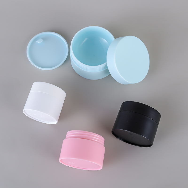 High Quality Empty PP cream jar frosted pink blue white black color 5g 15g 20g 30g 50g