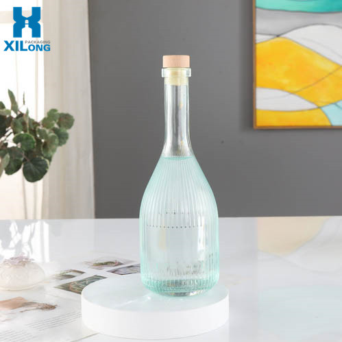 High Quality Empty Square 750Ml Whiskey/Liquor Glass Bottle Rum Glass Bottle