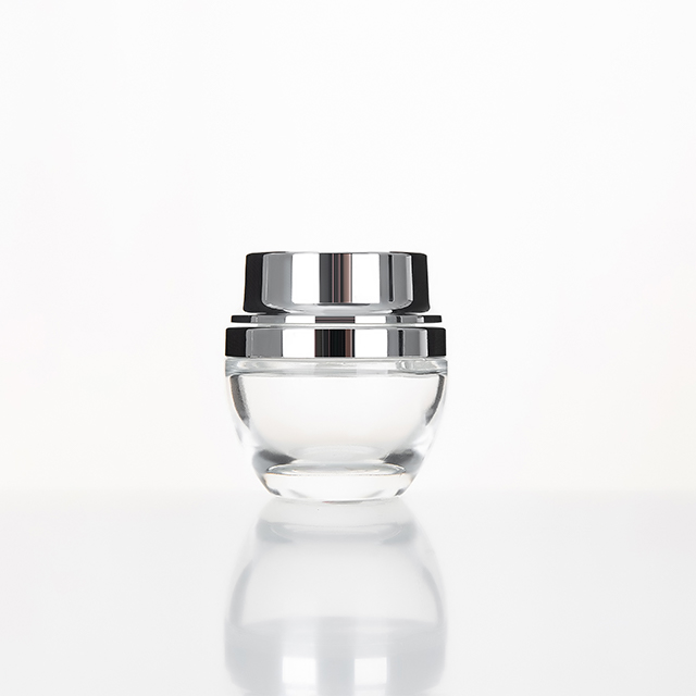 High Quality Engraving 5g 15g 30g 50g 100g Clear Frosted glass Jar With Bamboo Lid