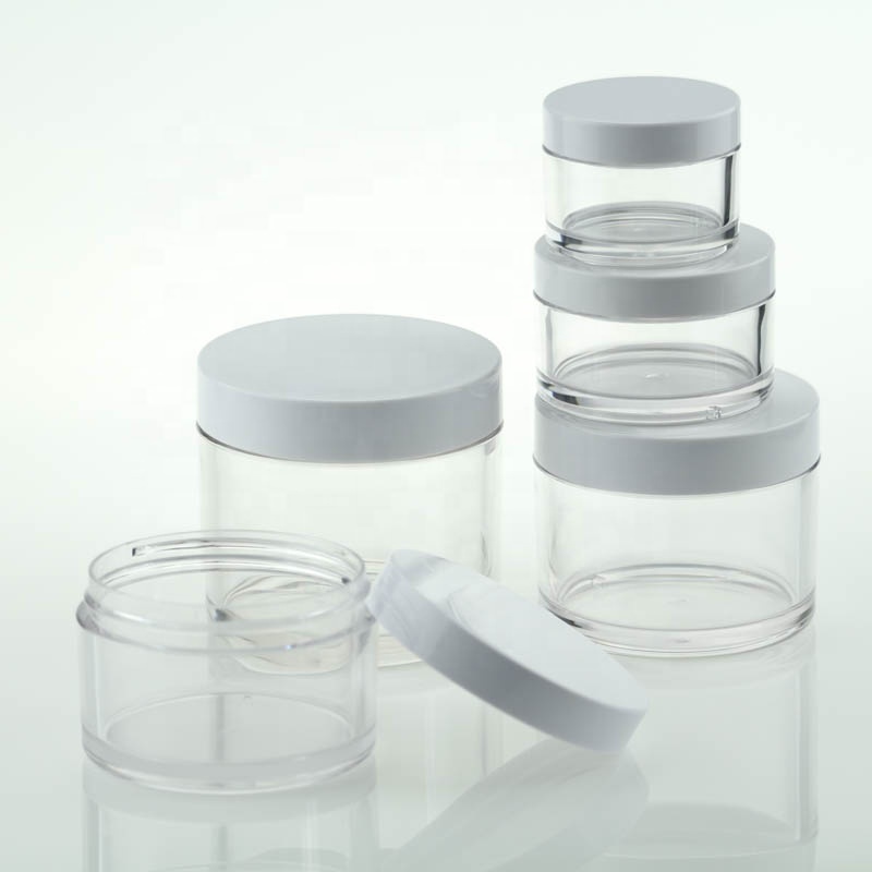 High Quality Factory Plastic Cream Jar Round Body Jar PETG Jar