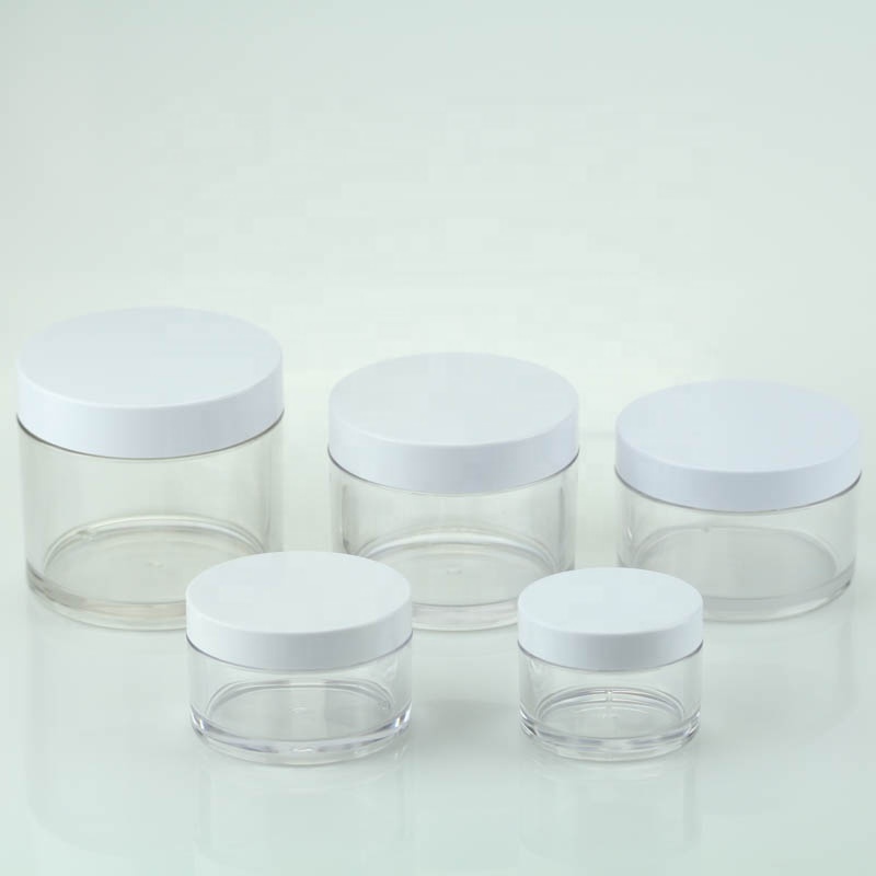 High Quality Factory Plastic Cream Jar Round Body Jar PETG Jar
