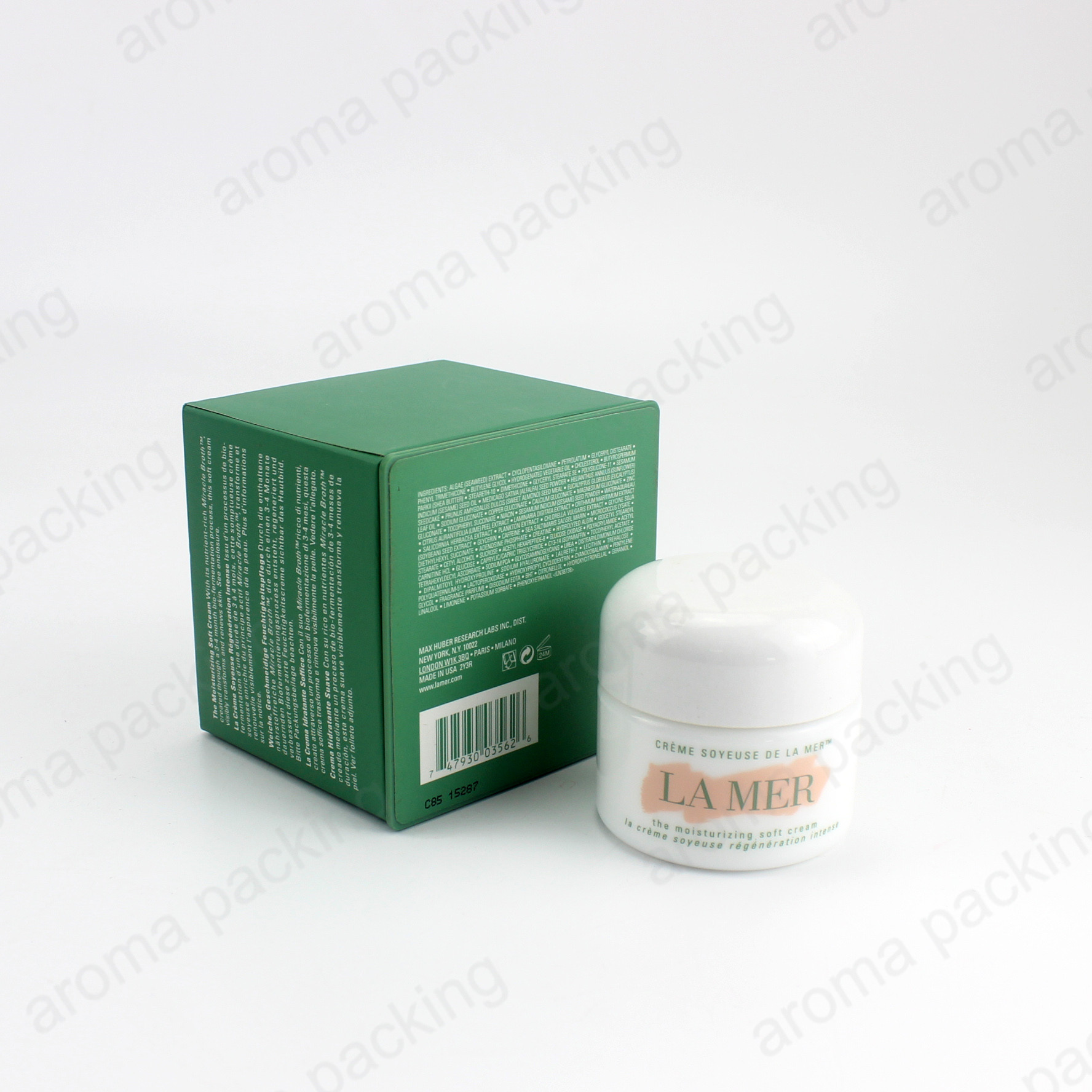 High Quality Famous Brand Glass Cosmetic Cream Jar With Promotion Gift Packaging Box
