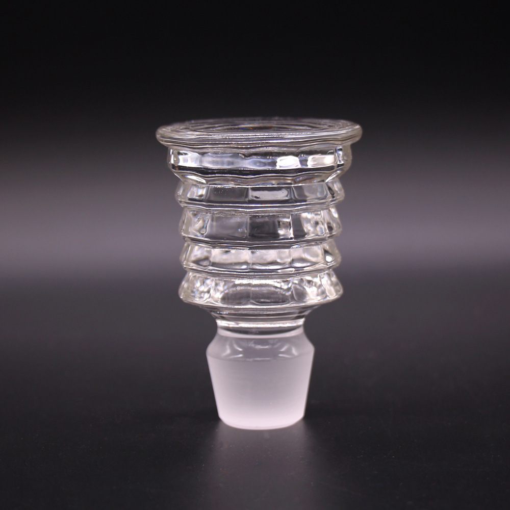 High Quality Flat Round Flint Clear 50cl Glass Brandy Vodka Liquor Whisky Bottle