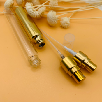 High Quality Free Sample 10Ml Empty Aluminumass Mist Spray Perfume Glass Bottle