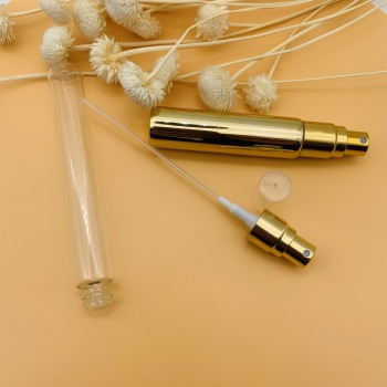 High Quality Free Sample 10Ml Empty Aluminumass Mist Spray Perfume Glass Bottle